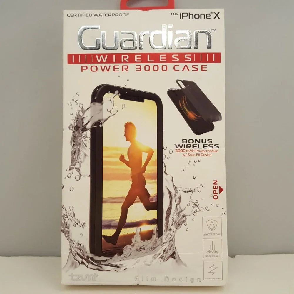 Guardian Certified Waterproof IP68 DROP & Scratch Proof Wireless Power 3000 mAh